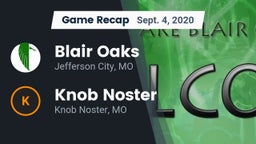 Recap: Blair Oaks  vs. Knob Noster  2020