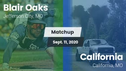 Matchup: Blair Oaks High vs. California  2020
