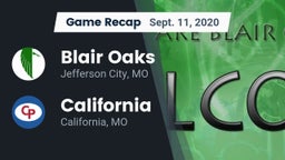 Recap: Blair Oaks  vs. California  2020