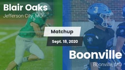 Matchup: Blair Oaks High vs. Boonville  2020