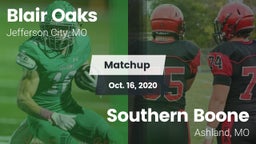 Matchup: Blair Oaks High vs. Southern Boone  2020