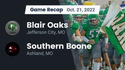 Recap: Blair Oaks  vs. Southern Boone  2022