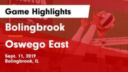 Bolingbrook  vs Oswego East  Game Highlights - Sept. 11, 2019