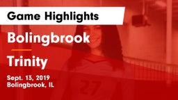 Bolingbrook  vs Trinity Game Highlights - Sept. 13, 2019