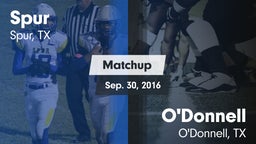Matchup: Spur vs. O'Donnell  2016