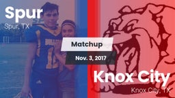 Matchup: Spur vs. Knox City  2017