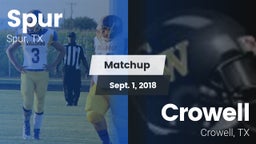 Matchup: Spur vs. Crowell  2018