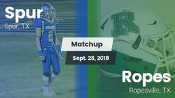 Matchup: Spur vs. Ropes  2018