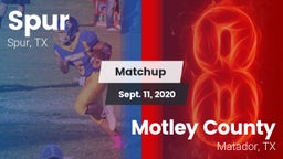 Matchup: Spur vs. Motley County  2020