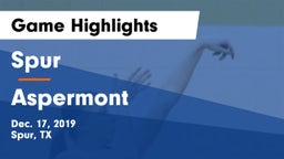 Spur  vs Aspermont  Game Highlights - Dec. 17, 2019