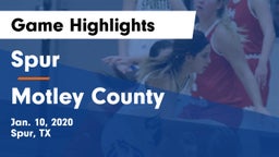 Spur  vs Motley County  Game Highlights - Jan. 10, 2020