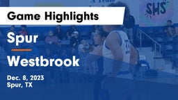 Spur  vs Westbrook  Game Highlights - Dec. 8, 2023