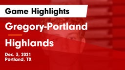 Gregory-Portland  vs Highlands  Game Highlights - Dec. 3, 2021