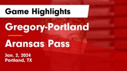 Gregory-Portland  vs Aransas Pass  Game Highlights - Jan. 2, 2024