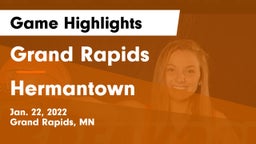 Grand Rapids  vs Hermantown  Game Highlights - Jan. 22, 2022