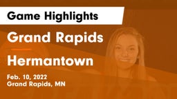 Grand Rapids  vs Hermantown  Game Highlights - Feb. 10, 2022