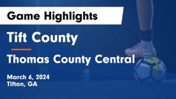 Tift County  vs Thomas County Central  Game Highlights - March 6, 2024