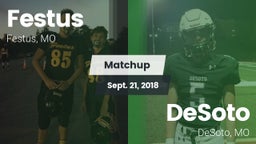 Matchup: Festus  vs. DeSoto  2018