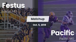Matchup: Festus  vs. Pacific  2018
