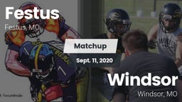 Matchup: Festus  vs. Windsor  2020