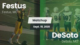 Matchup: Festus  vs. DeSoto  2020