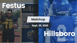 Matchup: Festus  vs. Hillsboro  2020