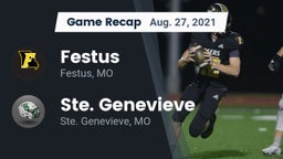 Recap: Festus  vs. Ste. Genevieve  2021