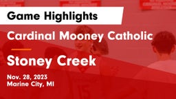 Cardinal Mooney Catholic  vs Stoney Creek  Game Highlights - Nov. 28, 2023