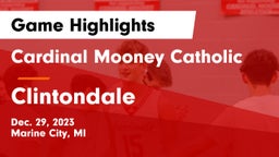 Cardinal Mooney Catholic  vs Clintondale  Game Highlights - Dec. 29, 2023