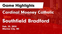 Cardinal Mooney Catholic  vs Southfield Bradford Game Highlights - Feb. 23, 2024