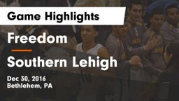 Freedom  vs Southern Lehigh  Game Highlights - Dec 30, 2016