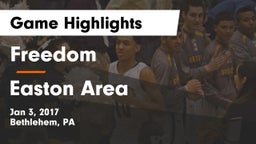 Freedom  vs Easton Area  Game Highlights - Jan 3, 2017