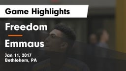 Freedom  vs Emmaus  Game Highlights - Jan 11, 2017