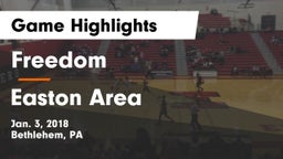 Freedom  vs Easton Area  Game Highlights - Jan. 3, 2018