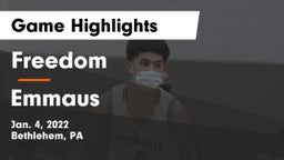 Freedom  vs Emmaus  Game Highlights - Jan. 4, 2022