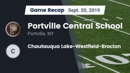 Recap: Portville Central School vs. Chautauqua Lake-Westfield-Brocton 2019