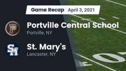 Recap: Portville Central School vs. St. Mary's  2021