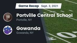 Recap: Portville Central School vs. Gowanda  2021