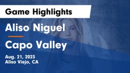 Aliso Niguel  vs Capo Valley Game Highlights - Aug. 21, 2023