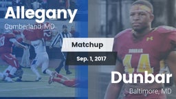 Matchup: Allegany vs. Dunbar  2017