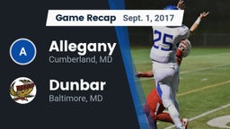 Recap: Allegany  vs. Dunbar  2017