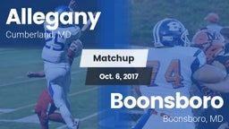Matchup: Allegany vs. Boonsboro  2017