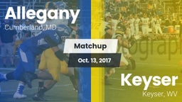 Matchup: Allegany vs. Keyser  2017