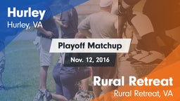 Matchup: Hurley vs. Rural Retreat  2016