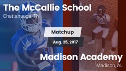 Matchup: The McCallie School vs. Madison Academy  2017