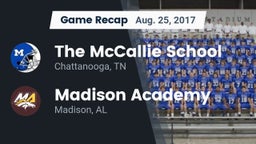 Recap: The McCallie School vs. Madison Academy  2017