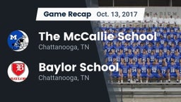 Recap: The McCallie School vs. Baylor School 2017