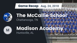 Recap: The McCallie School vs. Madison Academy  2018