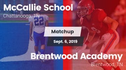 Matchup: The McCallie School vs. Brentwood Academy  2019