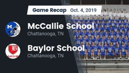 Recap: McCallie School vs. Baylor School 2019
